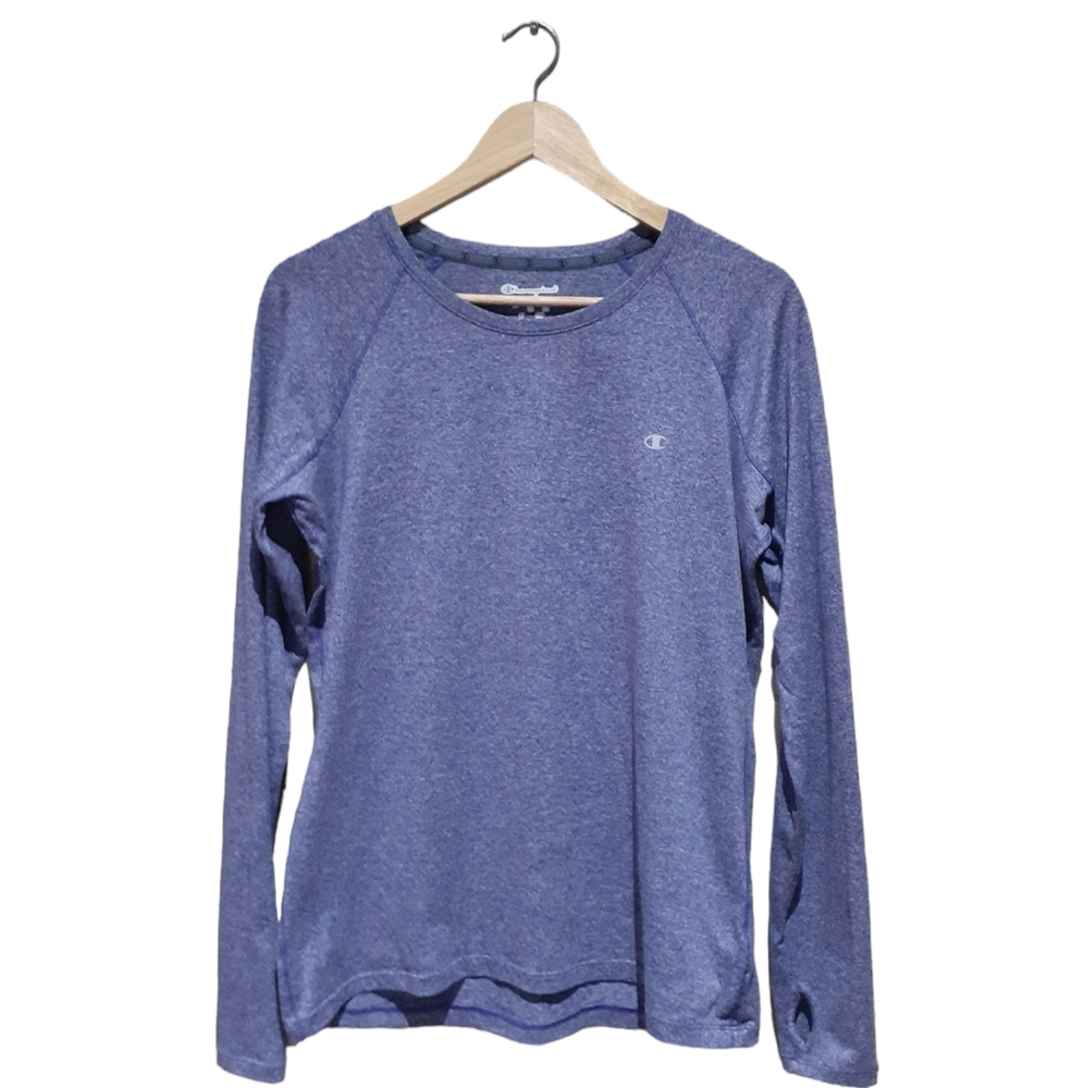 Champion Women's Size XL Long Sleeve Athletic Top in Purple